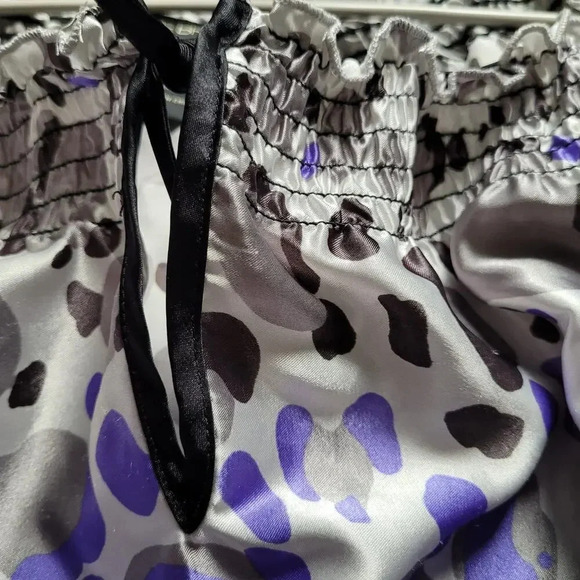 Lane Bryant Women's Blouse Top 26/28 Multicolor 100% Polyester Short Sleeves - Picture 4 of 8